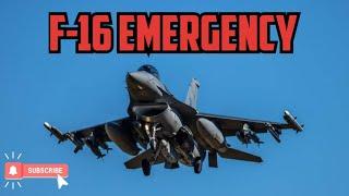 F-16 Emergency! Landing at RAF Lakenheath #aviation