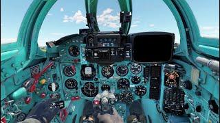 Вылет на МиГ-27М в VR шлеме в War Thunder. СБ режим.