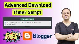 Advanced Download Timer Script For Blogger (2021) | Techno Vedant