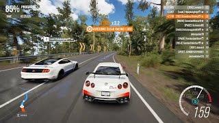 Forza Horizon 3 PC - 2017 Nissan GT-R [S1 Class] Multiplayer Race Gameplay + Top 10 Rivals