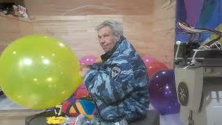 Inflating 24" Celebrity Brand Balloons