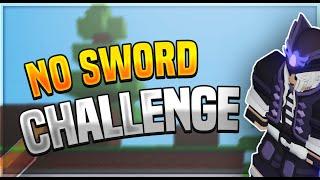 So I Did The *NO SWORD* Challenge in Roblox Bedwars