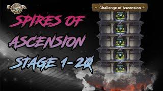 SPIRES OF ASCENSION GUIDE FLOORS 1-20 [Summoners War : Sky Arena]