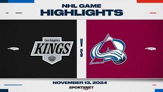 NHL Highlights | Kings vs. Avalanche - November 13, 2024