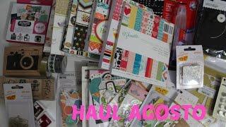 Compras de material para Scrapbook y más... Haul Agosto