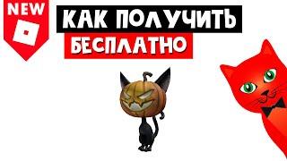 Как получить КОТА ТЫКВУ БЕСПЛАТНО в роблокс | Pumpkin Black Cat roblox | Бесплатные вещи роблокс