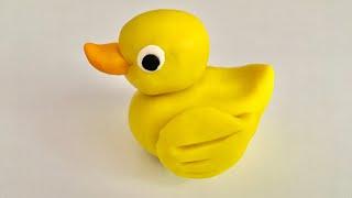 ️ Clay with me- how to make duck/ batak |bath toy | model craft tutorial. easy DIY