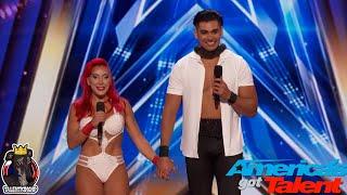 Jacqueline & Wagner Full Performance | Americas Got Talent 2025 Auditions Week 1
