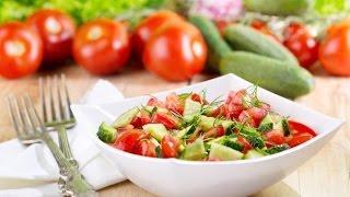 Russian Style Cooking: Salad Tomato and Cucumber Recipe