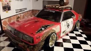 RC 1:10 Nissan Skyline RAT Karosserie mit Rost LED Scale Drift Build von Wittich RC