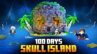 100 DAYS ON A SKULL ISLAND IN MINECRAFT!