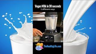 5 Vegan milks you can make in 30 seconds #Shorts
