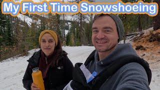 My First Time Snowshoeing - with Grant, Michelle, and Adventure Baby - Lookout Pass