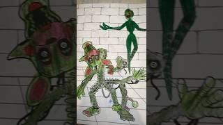 FNAF Coloring Book PAGE 69! PHANTOM MANGLE & PUPPET Art Drawing_MANGLE_DIY #art #drawing #fnaf #diy