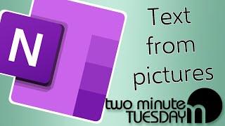 Copy Text from Pictures in OneNote | Two Minute Tuesday