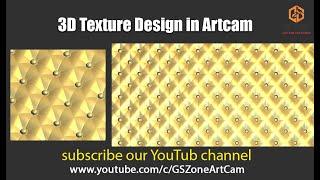 3D Crystal Button design in Artcam for wooden carving Bed Design