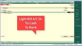 Bank Transaction Entry In TallyERP 9