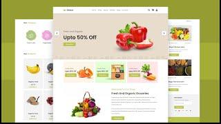 Create A Responsive Multipage Grocery Store Website Design [ HTML CSS / SASS JavaScript ]