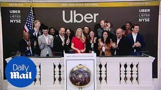 Uber rings the opening bell on Wall Street to launch their IPO