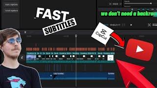 How to make *POP-IN* SUBTITLES LIKE MRBEAST in the Capcut Video editor!