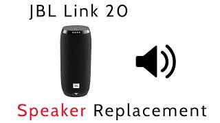 Tutorial How To Replace Repair Blown Bad Speaker JBL Link 20