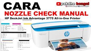 CARA NOZZLE CHECK MANUAL HP3775, how to manual nozzel check hp3775 #TutorialPrinter