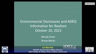 ADEQ This Is Where You Find Superfund, UST, Water Quality, Septic and Other Information – 10/20/2022