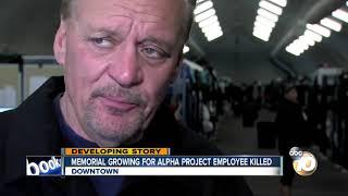 Memorial growing for Alpha Project security guard killed