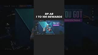ALL 1-100 REWARDS OF RP A8  | PUBGM NEW RP LEAKS| BGMI |