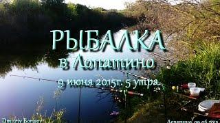 Рыбалка. Утро. Лопатино, 5.00, 09 06 15