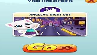 Talking tom gold run: Unlocked Angela"s Night out