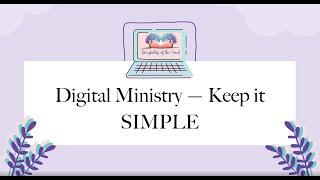 What does a small church ACTUALLY need for Digital Ministry?