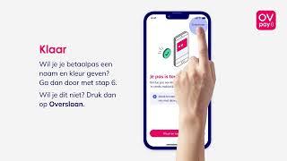 Een betaalpas toevoegen in de OVpay app