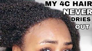 How to CURE DRY, BRITTLE 4c natural hair | how to moisturize and retain moisture in hair.