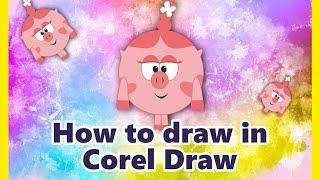 How to draw cartoon in Corel Draw / Как рисовать в Корел Дров