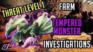 Monster Hunter World : Find and Farm Tempered Monster Tracks (Threat Level 1)