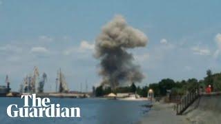 Explosions hit Berdiansk port in Russian-occupied Ukraine