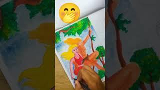 Tarzen & Wife| My drawing    #shorts #tarzen