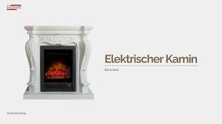 abc HOME | Elektrischer Kamin | Barockstil | Fernbedienung | Heizfunktion | realistische Flamme