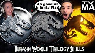 Dino SHILLS React to The Jurassic World Trilogy | REMASTERED