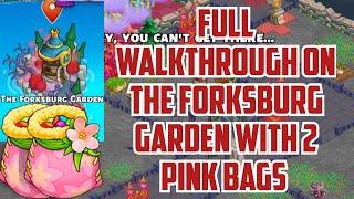 Full Walkthrough on The Forksburg Garden with 2 Pink Bags | Family Island | Oct 2024