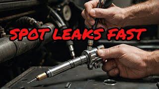 The FASTEST Way to Spot HIGH PRESSURE FUEL INJECTOR LEAKS