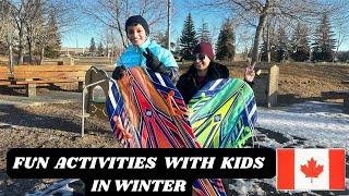 Snow activities that we do in Winter. Best way to enjoy snow with family.