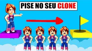 PISE NO SEU CLONE e PASSE O PARKOUR (Roblox Clone Jump)