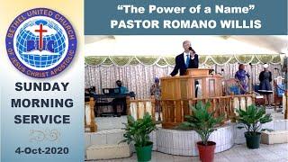 Bethel Apostolic Portmore Sunday Morning “The Power of a Name” [4-Oct-20]