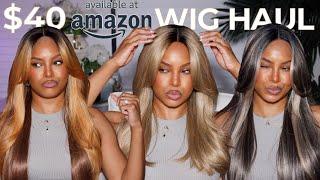 TRYING CHEAP $40 AMAZON WIGS (with CURTAIN bangs)! AMAZON WIG TRY-ON HAUL! IM SHOCKED! ALWAYSAMEERA