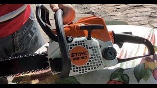 Бензопила Stihl-180 ms Небольшой обзор за 4 года пользования