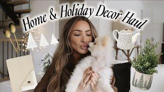 5 MIN WINTER MAKEUP + HOME & HOLIDAY DECOR HAUL