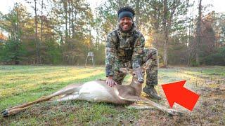 First Deer Harvest of 2024 AT 10 YARDS (Alabama Deer Hunting)