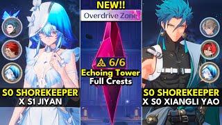 S0 Shorekeeper x S1 Jiyan & S0 Xiangli Yao | ToA Echoing Tower 6 Crests | Wuthering Waves 1.3